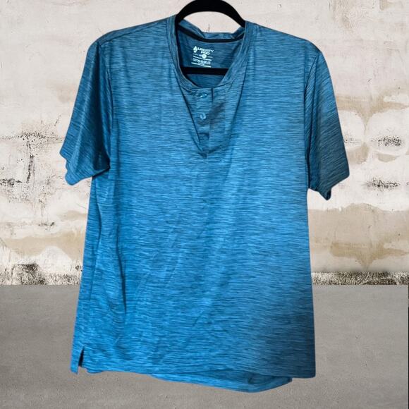 Liberty Pro NWOT Men’s Active Quick Dry Casual Shirt Blue Size Medium - Picture 1 of 3